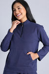 Zivame 2 Mile Fashion Knit Cotton Loungewear Jacket - Naval Academy — thumbnail 5